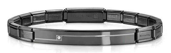 Bracelet Nomination Man Trendsetter in Steel Cubic Zirconia 021117/015 - 021117/015